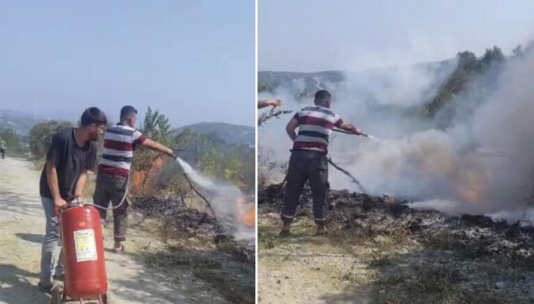 elektrik teli koptu otluk alan yandi QhVtTDFi