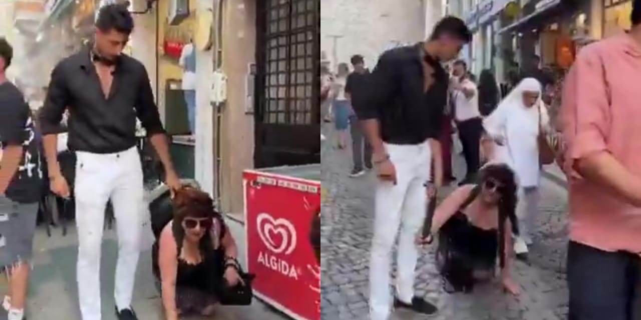 boynuna tasma taktigi kadini sokakta gezdirdi ikisi de gozaltina alindi CUZftDDW.jpg