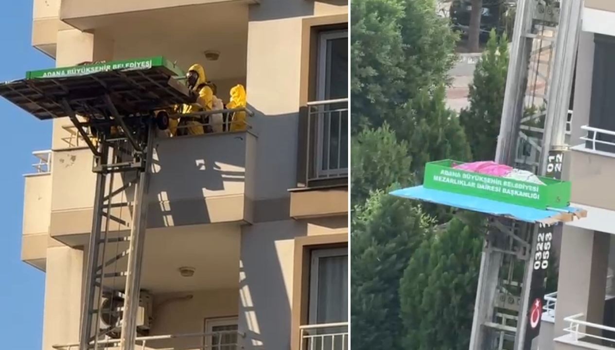 dairede cansiz bedeni bulundu cenazesi asansorlu aracla indirildi MHdRLdGw
